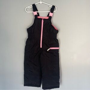 Carter's Girls Snow Bib Overall Ski Pants Warm Winter Snow Pants Black 2T